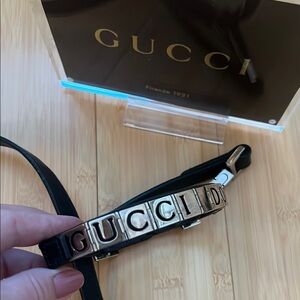 Gucci Black Dog Collar